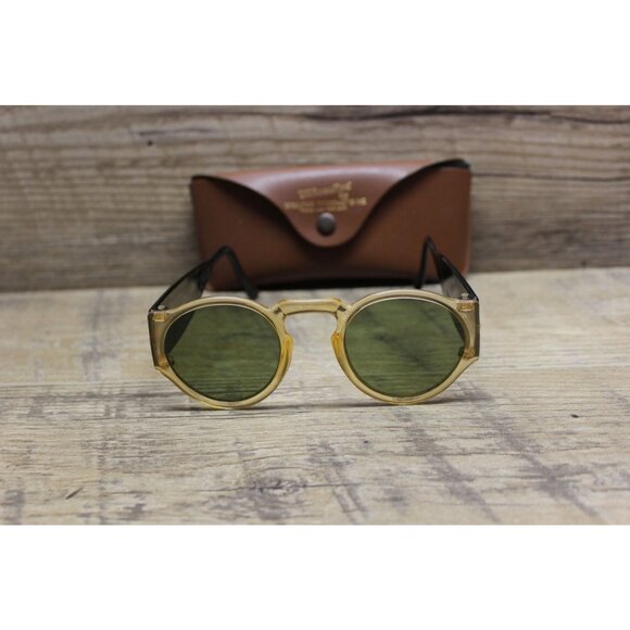 Optiks vintage women's celluloid blinker motorist side shield sunglasses - Picture 2 of 16